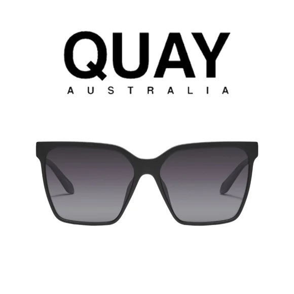 QUAY AUSTRALIA ๐ค Level Up Remixed- Matte Black/Smoke Polarized - Picture 1 of 10